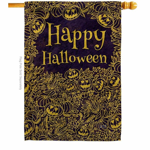 Patio Trasero 28 x 40 in. Mystical Halloween House Flag with Fall Double-Sided Vertical Flags  Banner Garden PA3910400